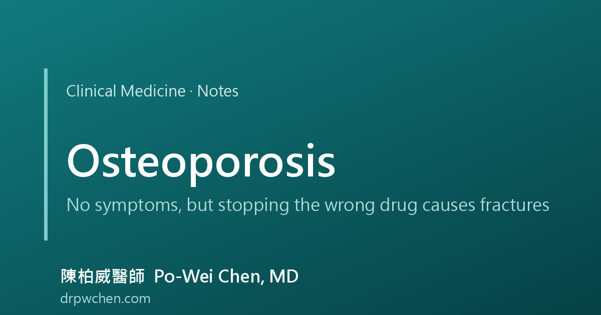 osteoporosis notes cover